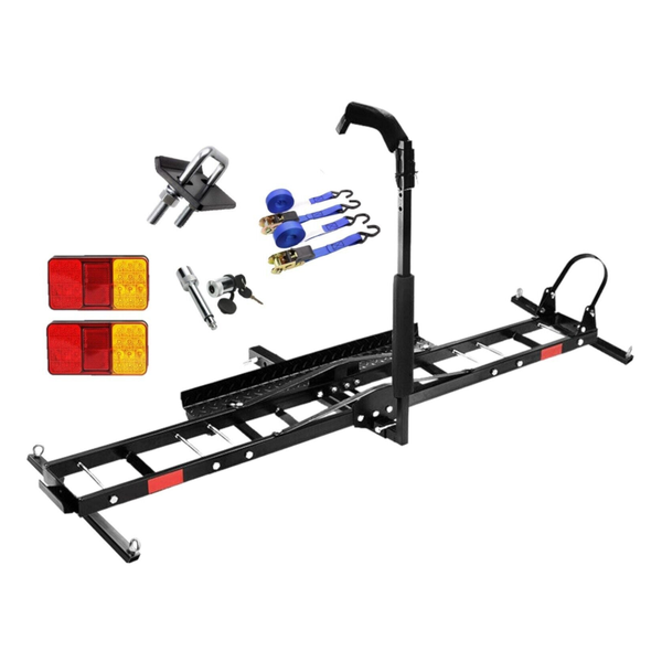 Spartan Motorcycle Motorbike Carrier Rack Towbar Arm Dirt Bike Ramp Brake Lights Motorbike Ramps