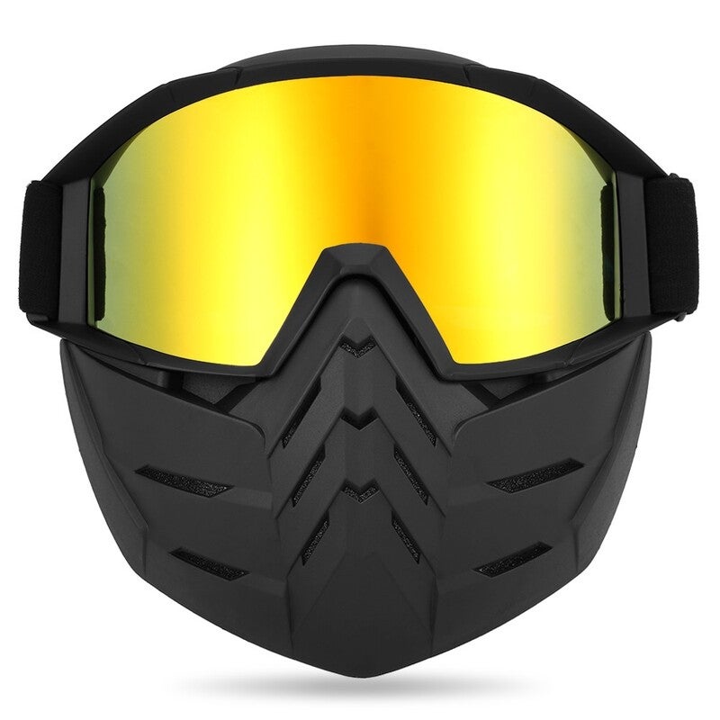 Motorcycle Goggles Dust Proof Anti Wind Eyewear Mx Atv With Face Head Mask Goggles & Sunglasses
