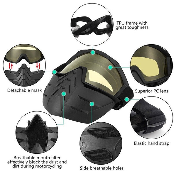 Motorcycling Goggles Uva400 Protection Winter Skiing Riding Skating Sports 2 Eyewear