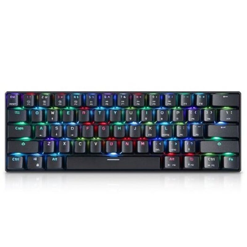 Motospeed Ck61 Nkro Rgb Mechanical Keyboard With Outemu Blue Switch Black Keyboards & Keypads