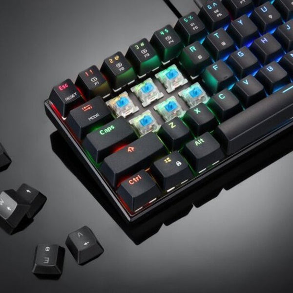 Motospeed Ck61 Nkro Rgb Mechanical Keyboard With Outemu Blue Switch Black Keyboards & Keypads