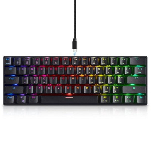 Motospeed Ck61 Nkro Rgb Mechanical Keyboard With Outemu Blue Switch Black Keyboards & Keypads