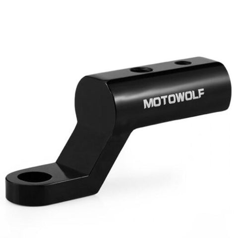 Motowolf Mdl3509 Motorcycle Rearview Mirror Expansion Bracket Holder Mount Black Mounts & Holders