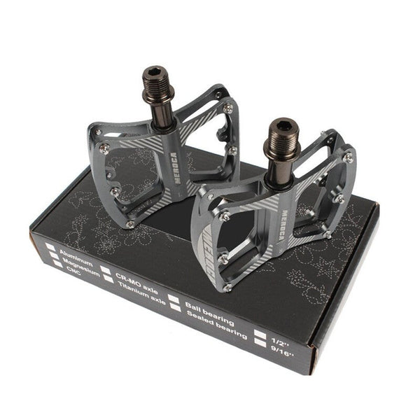 Mountain Bike Pedal With 3 Aluminum Alloy Bearings Ultra Light Pedals
