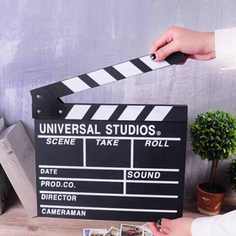 Movie Clapperboard Decorative Densityboard Black Other Camera & Photo Accs