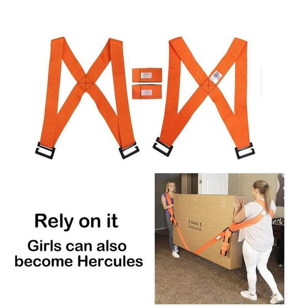 Moving Belts Furniture Team Adjustable Movers And Easy Lifting Of Conveyor Orange Tie Downs & Straps