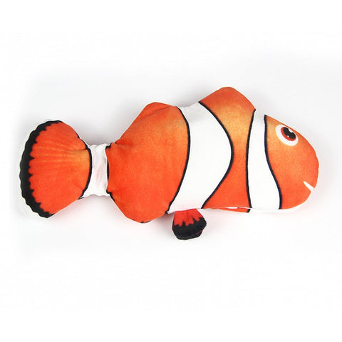 Moving Cat Kicker Fish Toy Realistic Flopping Wiggle Catnip Toys Plush Interactive Motion Kitten
