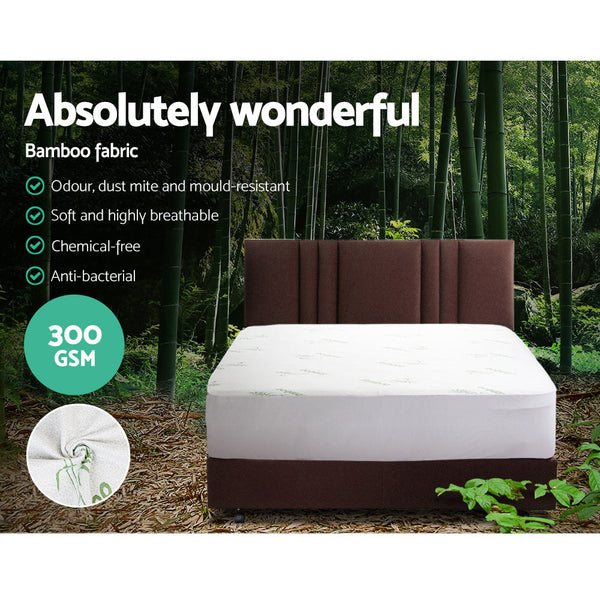 Giselle Bamboo Mattress Protector Queen Mattress Toppers & Protectors