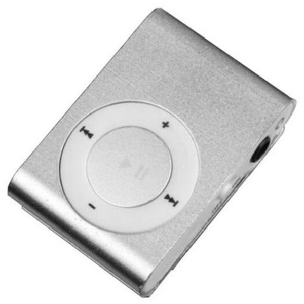 Mp3 Music Media Player Support 32Gb Micro Sd Tf Card Mini Fashion Clip For Reading Best Gift Silver Ipods & Mp3 Players