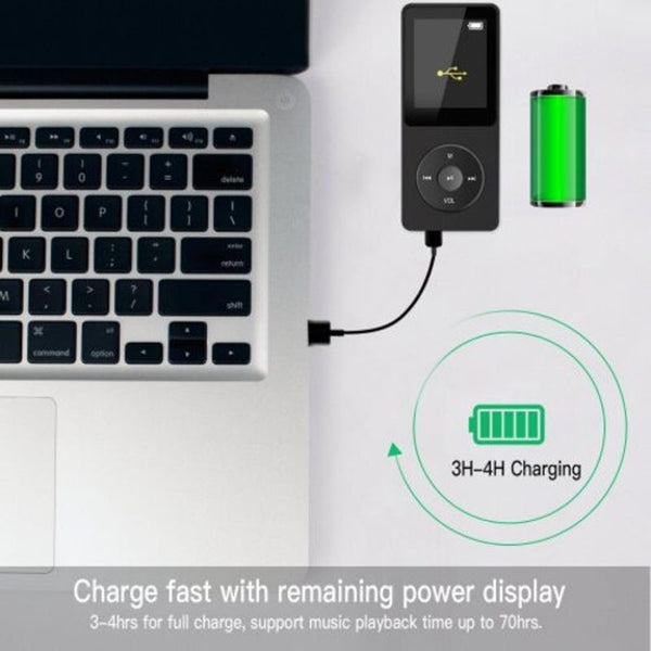 Mp3 Player With Micro Sd Card Slot 8 Gb Black Ipods & Mp3 Players