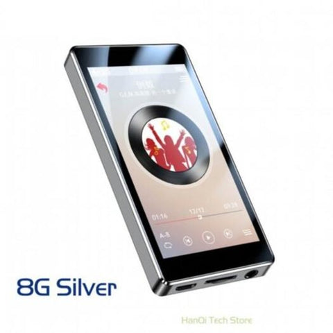 Mp4 Player Built In Speakers 3.0 Inch Touch Screen Ultra Thin Music Video Playback Fm E Book Silver 8Gb