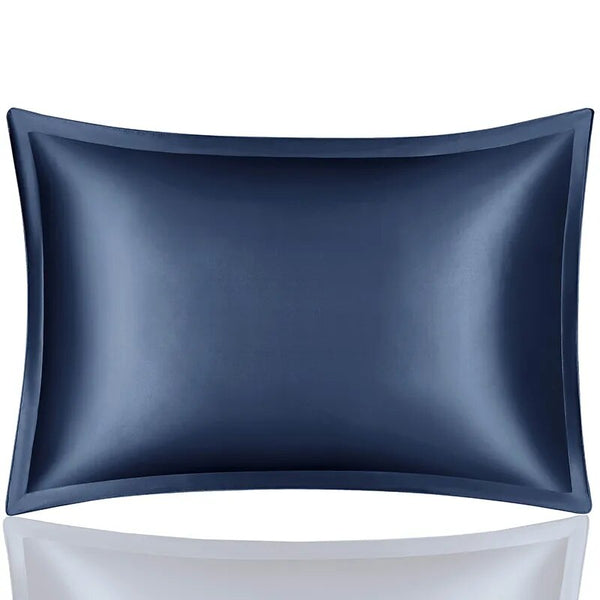 Pillowcase 50X90cm Blue Pure Real Silk For Comfortable Home Pillow Cases