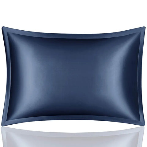 Pillowcase 51X66cm Blue Pure Real Silk For Comfortable Home Pillow Cases