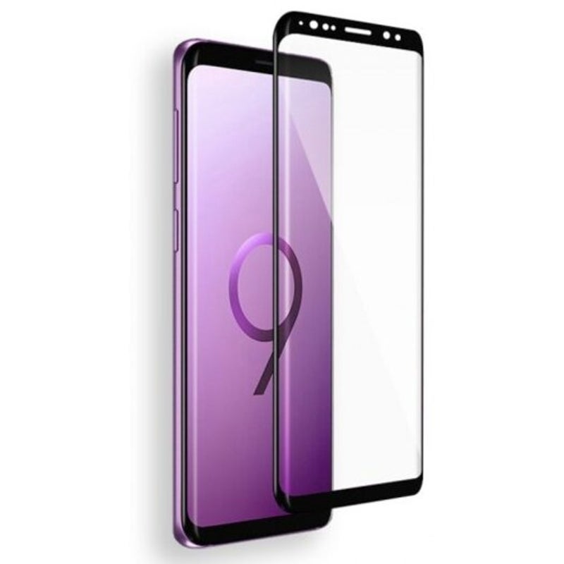 3D Curved Tempered Glass For Samsung Galaxy S9 / Plus Black