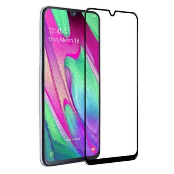 Full Screen Coverage Tempered Glass Film For Samsung Galaxy A40 2Pcs Black