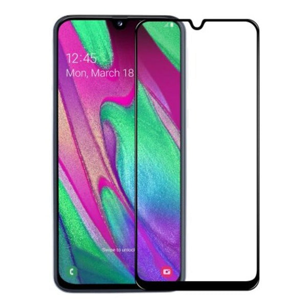 Full Screen Coverage Tempered Glass Film For Samsung Galaxy A40 Black