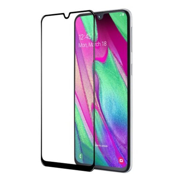 Full Screen Coverage Tempered Glass Film For Samsung Galaxy A40 Black
