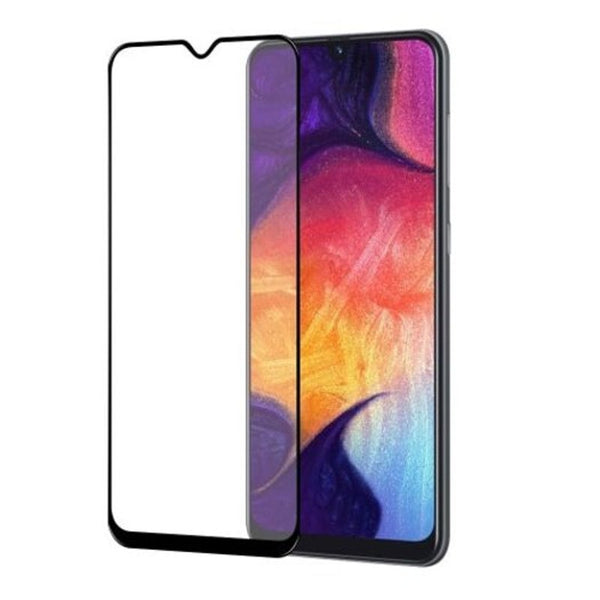 Full Screen Coverage Tempered Glass Film For Samsung Galaxy A50 Black