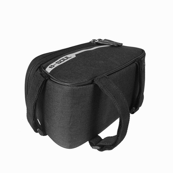 Mtb Bicycle Top Tube Phone Bag For 6 Black Locks & Security