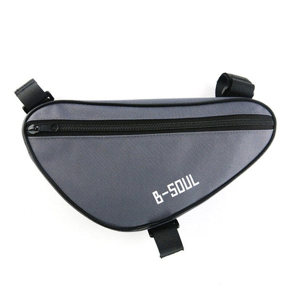 Mtb Front Tube Bag Road Bike Triangle Pouch Pannier For Bicycle Cycling Gray Bags & Panniers