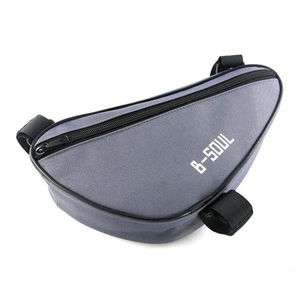 Mtb Front Tube Bag Road Bike Triangle Pouch Pannier For Bicycle Cycling Gray Bags & Panniers