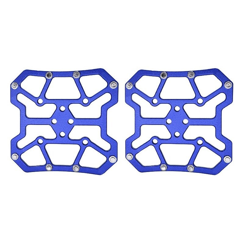 Mtb Mountain Bicycle Clipless Pedal Platform Adapters For Spd Keo Blue Pedals