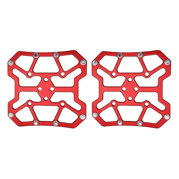 Mtb Mountain Bicycle Clipless Pedal Platform Adapters For Spd Keo Red Pedals