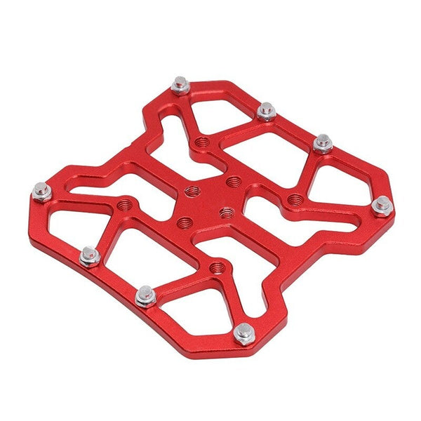 Mtb Mountain Bicycle Clipless Pedal Platform Adapters For Spd Keo Red Pedals