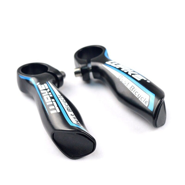 Mtb Mountain Bike Handle Bar Ends Blue Handlebar Grips Tape & Pads