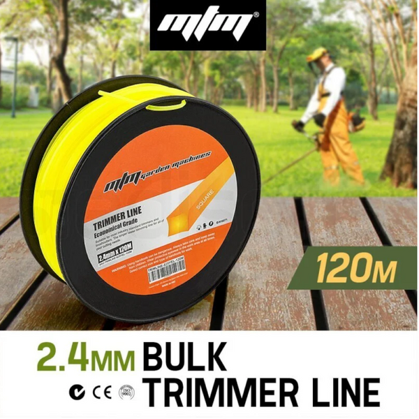 Mtm 2.4Mm X 120M Trimmer Line Whipper Snipper Cord Brush Cutter Brushcutter String Trimmer Parts