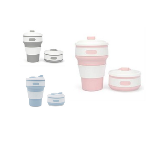 Coffee Cups Collapsible Silicone With Lid Mugs