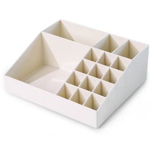 Multi Class Classification Multifunctional Plastic Cosmetics Storage Box Milk White