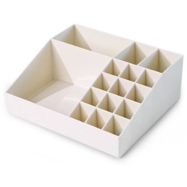 Multi Class Classification Multifunctional Plastic Cosmetics Storage Box Milk White