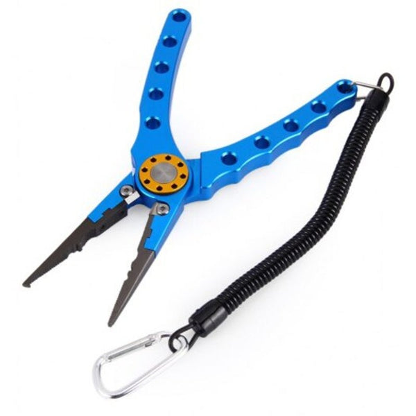Multi Function Aluminum Alloy Fishing Lure Pliers Line Cutter Hook Remover