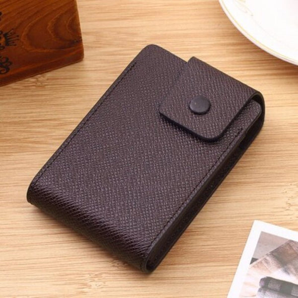 Multi Function Card Holder Men Women Accordion Wallet For Id / Bank Credit Black Wallets