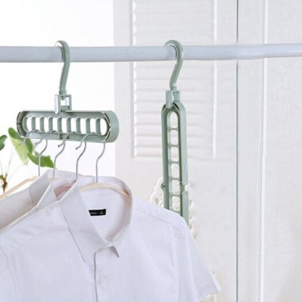 Multi Function Clothes Plastic Drying Rack Wardrobe Storage Hanger Outdoor Balcony Racks Green Clothes Hangers