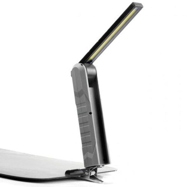 Multi Function Cob Car Inspection Work Light With Magnet Warning Handheld Folding Usb Charging 5W 450Lm Gray Torches & Work Lights