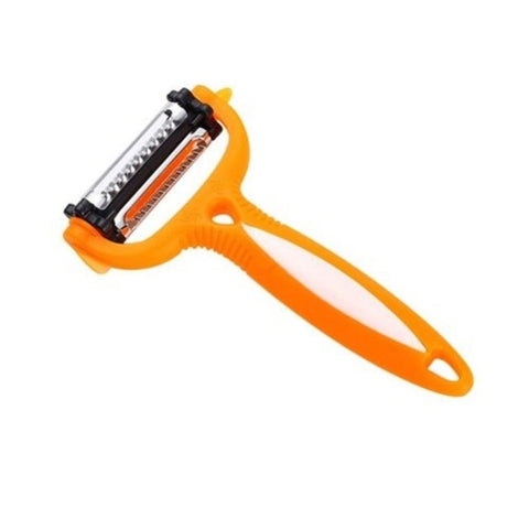 Multi Function Creative Kitchen Rotate 360 Degrees Out Skin Cutter Tool Orange