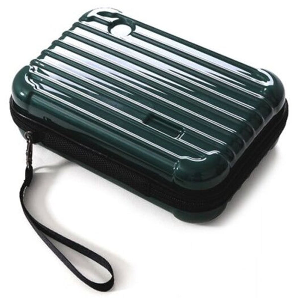 Multi Function Creative Mini Hard Shell Suitcase Wallet Shockproof Pressure Proof Cosmetic Storage Bag Red Cases Covers & Skins