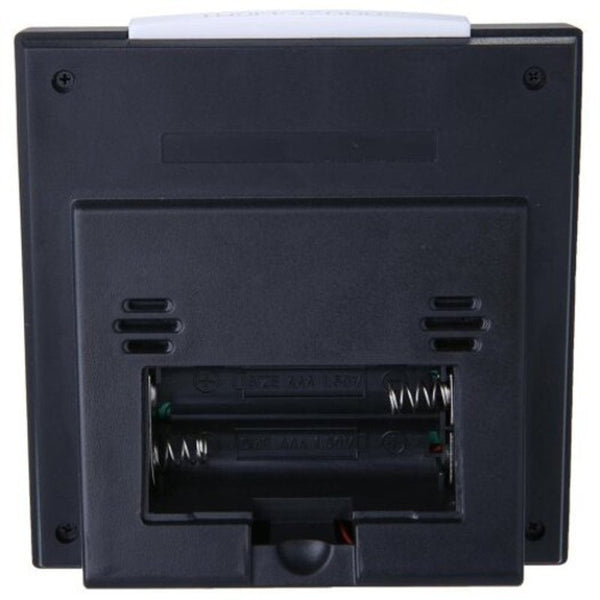 Multi Function Electronic Weather Temperature Humidity Clock Black Weather Stations