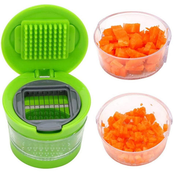 Multi Function Garlic Press Dicer Onion Chopper Vegetable Kitchen Gadget Choppers