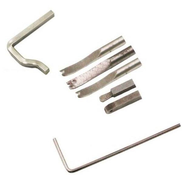 Multi Function Groover Leather Trimming Edger Diy Handmade Tool 8Pcs Sepia Manual Edgers