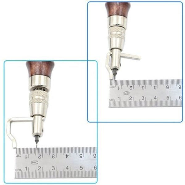 Multi Function Groover Leather Trimming Edger Diy Handmade Tool 8Pcs Sepia Manual Edgers