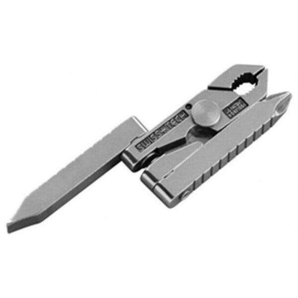 Multi Function Mini Pliers Stainless Steel Tool Combination Keychain Screwdriver Silver Multi Tools