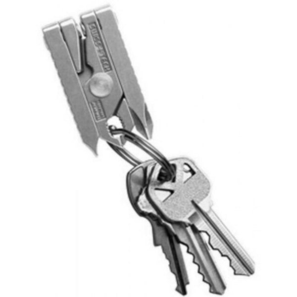 Multi Function Mini Pliers Stainless Steel Tool Combination Keychain Screwdriver Silver Multi Tools
