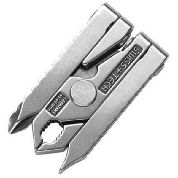 Multi Function Mini Pliers Stainless Steel Tool Combination Keychain Screwdriver Silver Multi Tools
