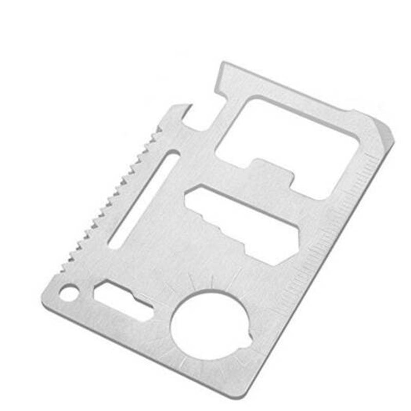 Multi Function Survival Tool Card Silver