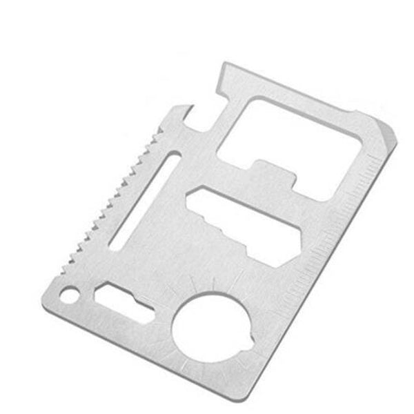 Multi Function Survival Tool Card Silver
