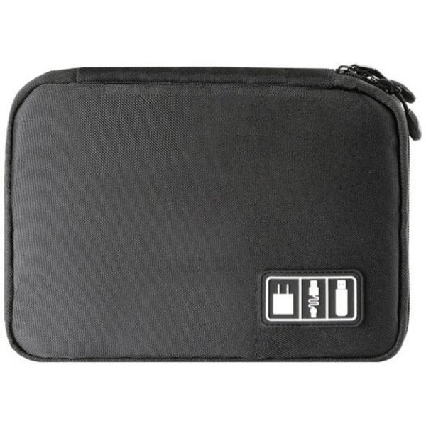 Multi Function Waterproof Travel Carry Protective Data Cable Storage Bag Black