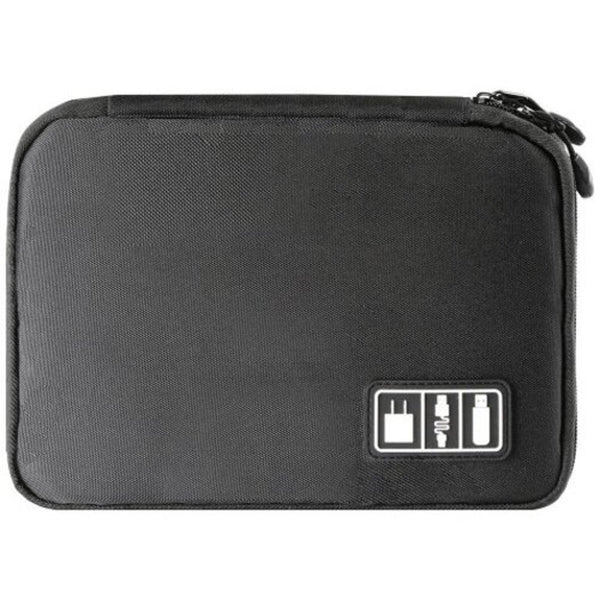 Multi Function Waterproof Travel Carry Protective Data Cable Storage Bag Black Storage Bags